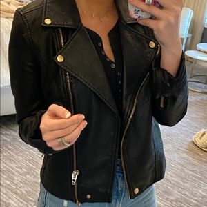 BLANK NYC black bomber jacket